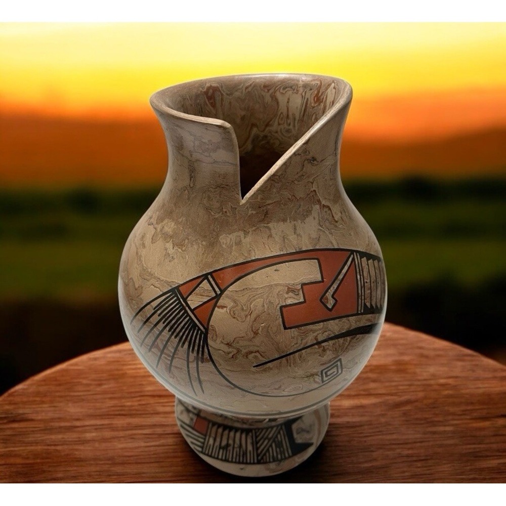 Mata Ortiz Pottery Joel Lucero Mixed Clay Nuevo Casa Grande Paquime Mexican‎ Art